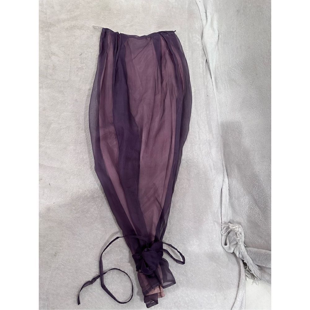 MANGO purple maxi skirt going out women’s size 4 MNG NIGHT